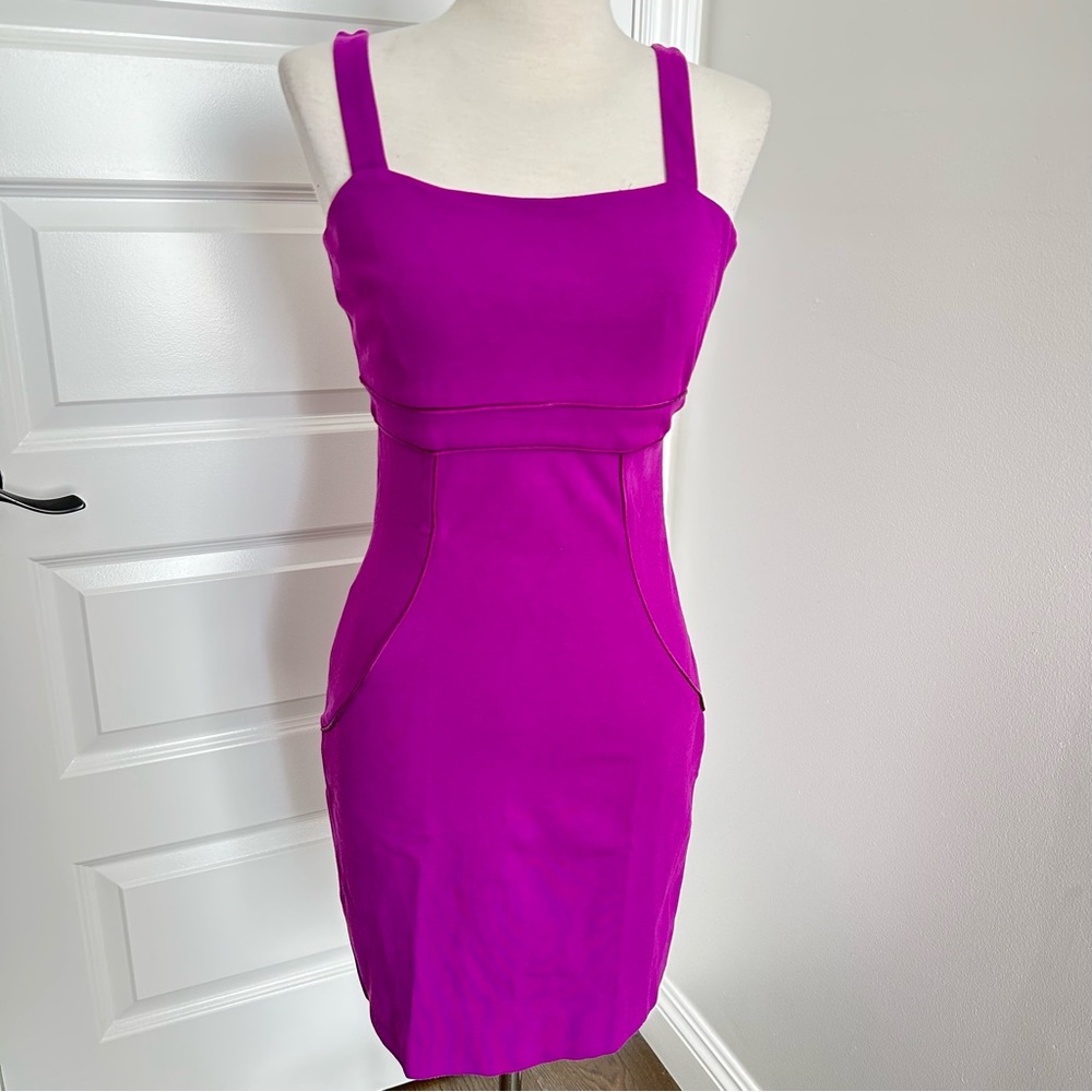 Diane Von Furstenberg Fuchsia Mini Dress